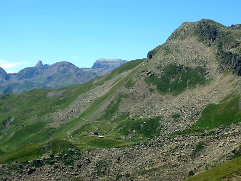Refuge de Pombie depuis Col de Suzon