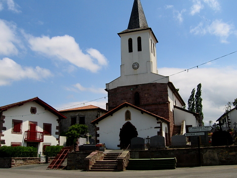 Pyrenees - Pays Basque - EGLISE D'ASCARAT (166 m)